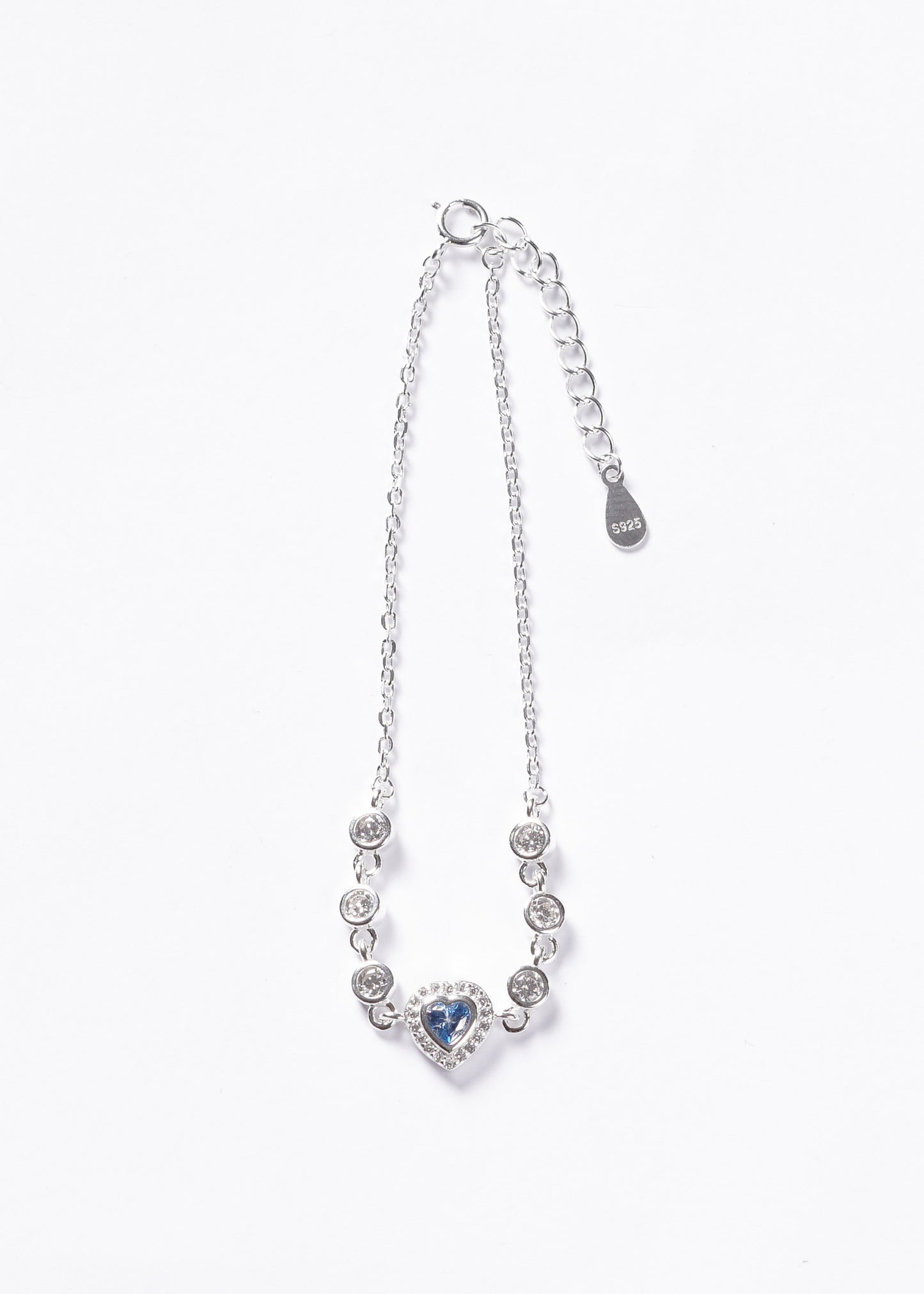 Pulsera promesa zirconia celeste Plata 925 - Serenidad