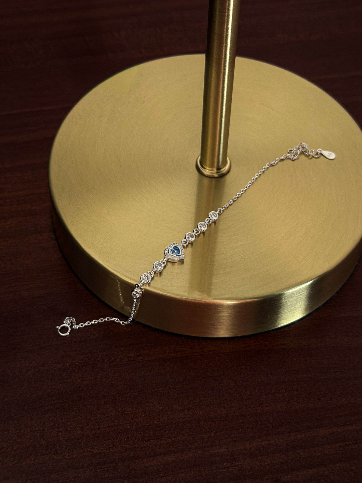 Pulsera promesa zirconia celeste Plata 925 - Serenidad