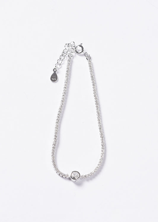 Pulsera Tennis y Punto luz Plata 925