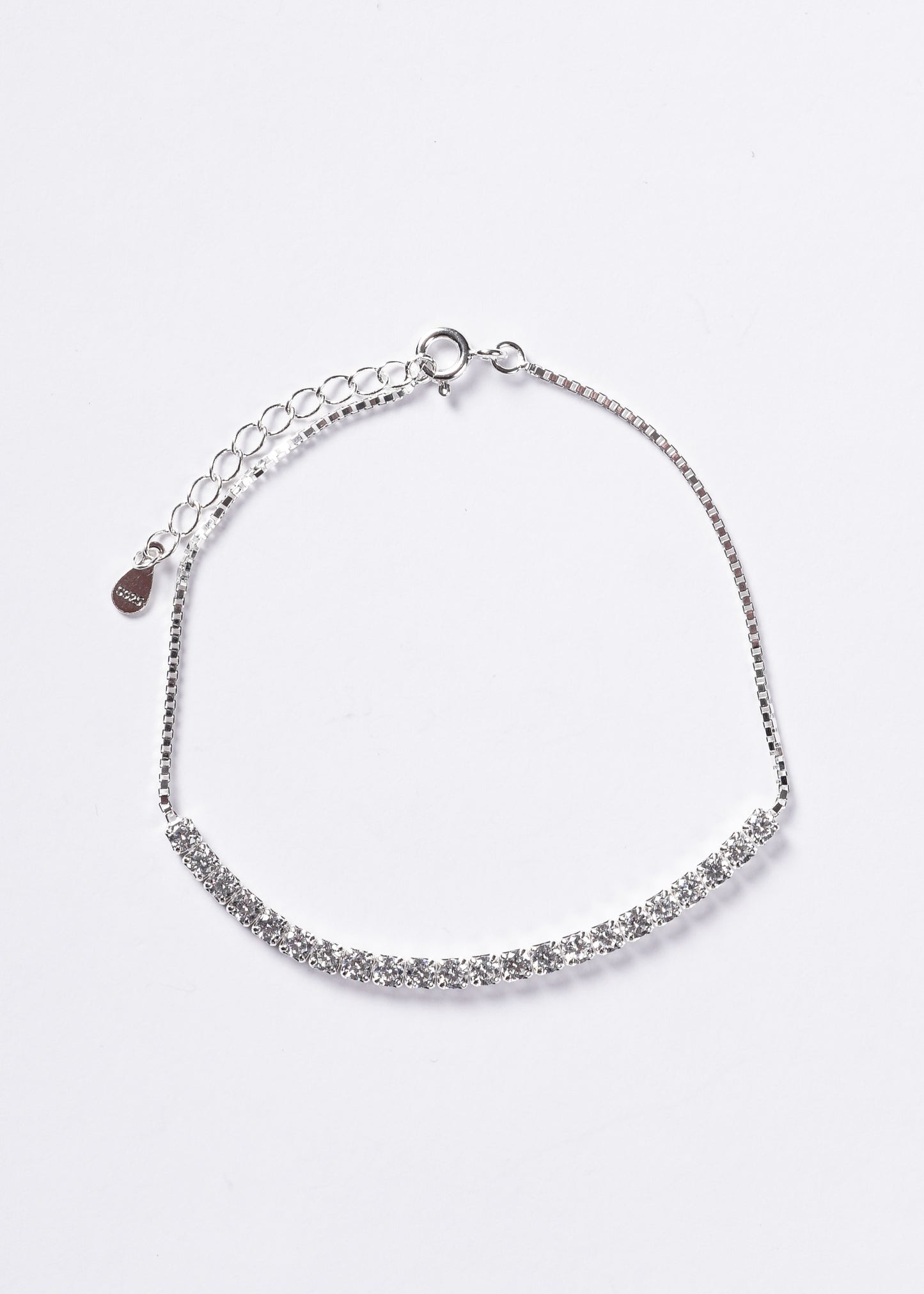 Pulsera Tennis semi sin fin Plata 925 & Zirconias