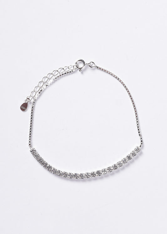 Pulsera Tennis semi sin fin Plata 925 & Zirconias