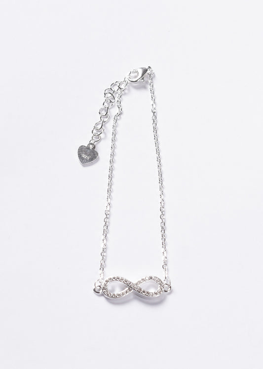 Pulsera Forcé infinito zirconias Plata 925
