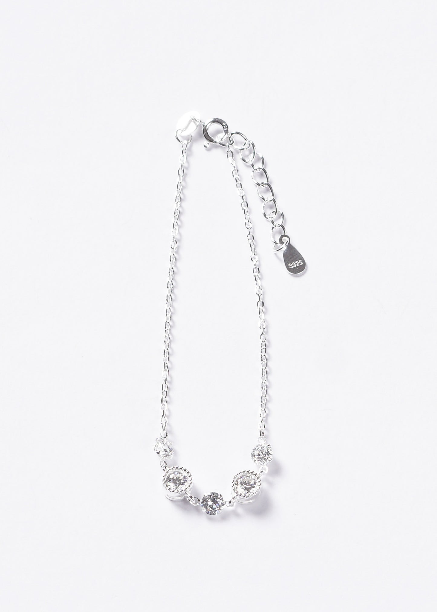 Pulsera puntos luz diamantados Plata 925