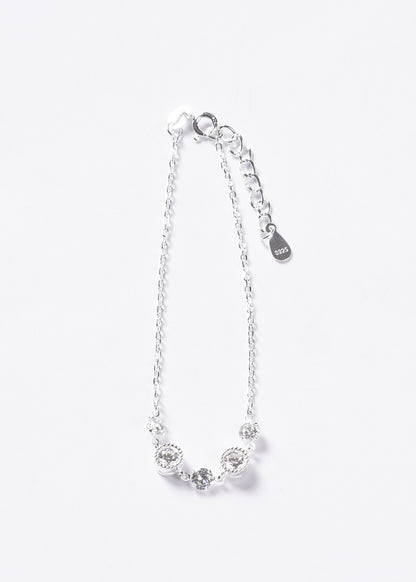 Pulsera puntos luz diamantados Plata 925