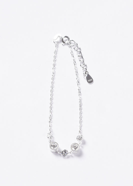 Pulsera puntos luz diamantados Plata 925