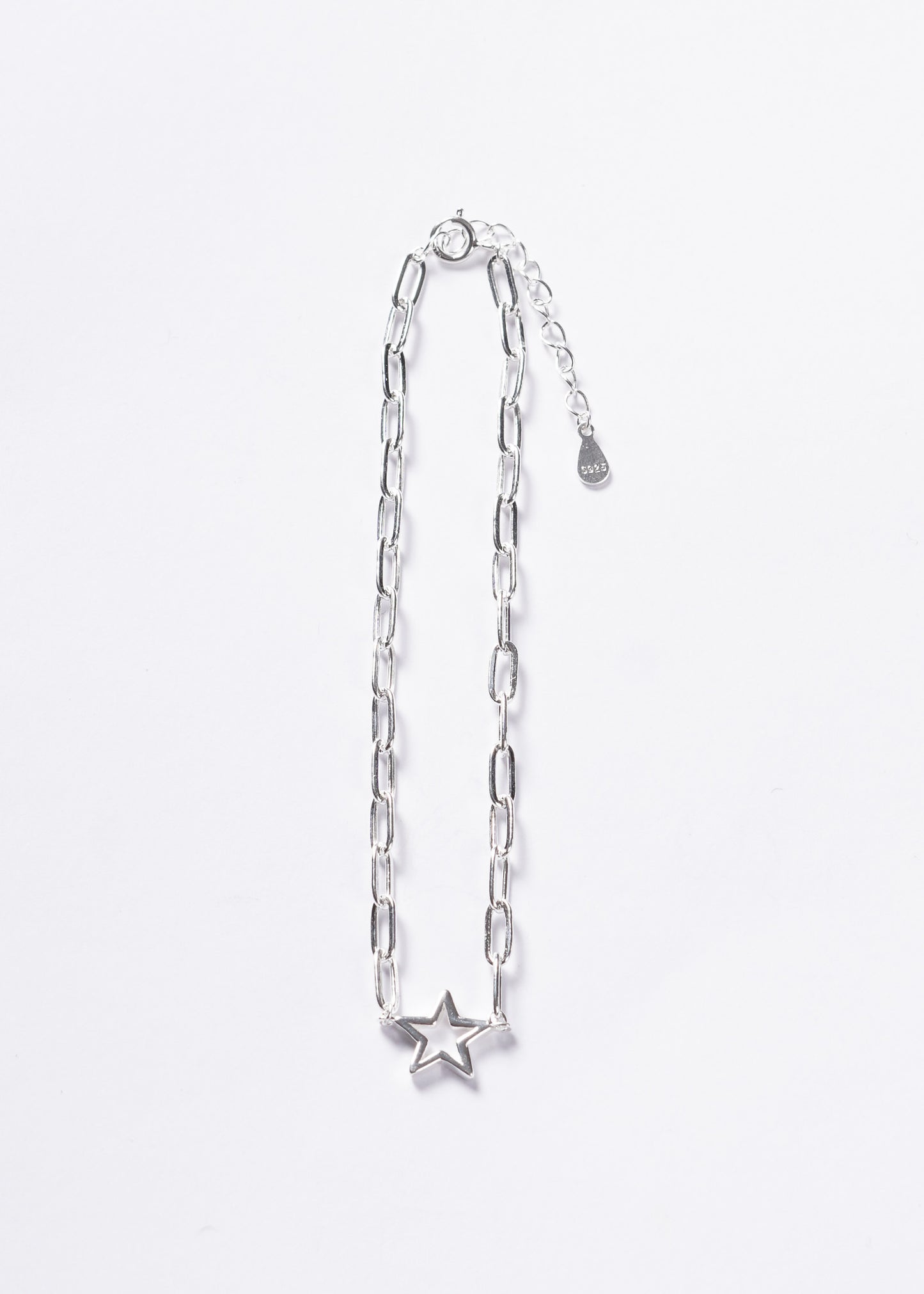 Pulsera forcet ovale con estrella Plata 925