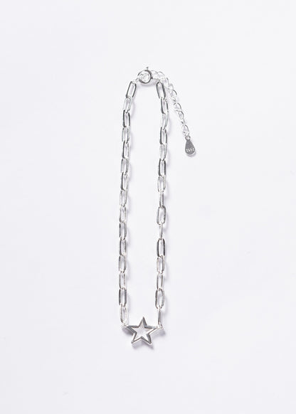Pulsera forcet ovale con estrella Plata 925