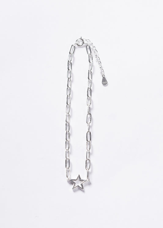 Pulsera forcet ovale con estrella Plata 925