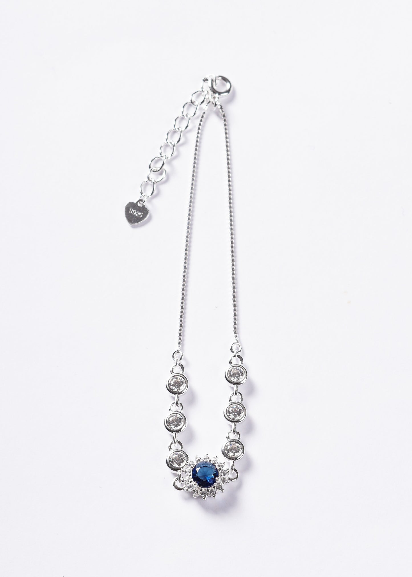 Pulsera veneciana Icon Royal Zirconia Azul Plata 925