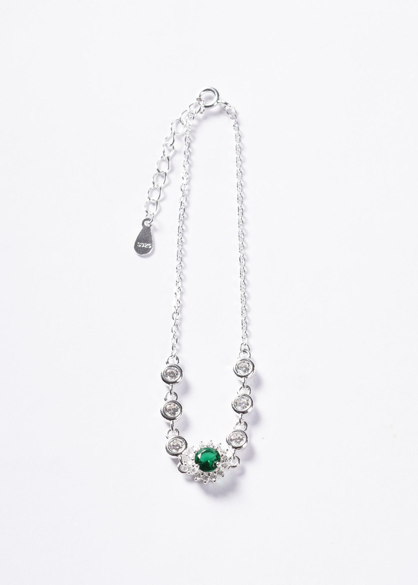Pulsera forcé Icon Royal zirconia verde Plata 925