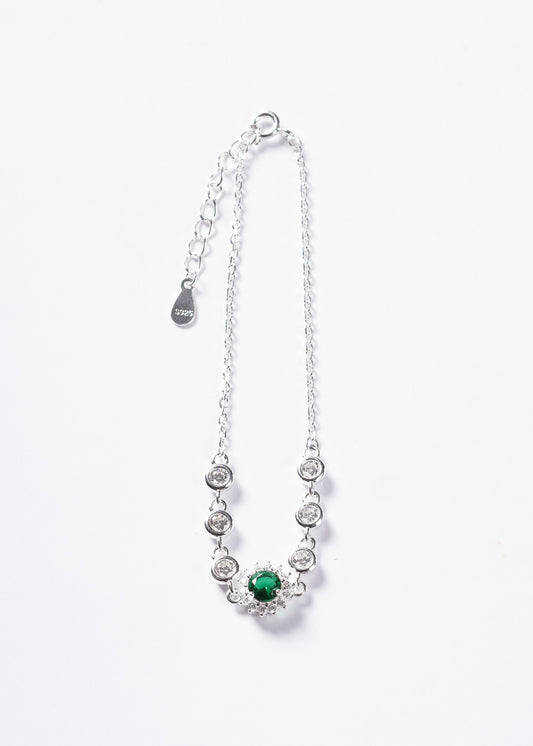 Pulsera forcé Icon Royal zirconia verde Plata 925