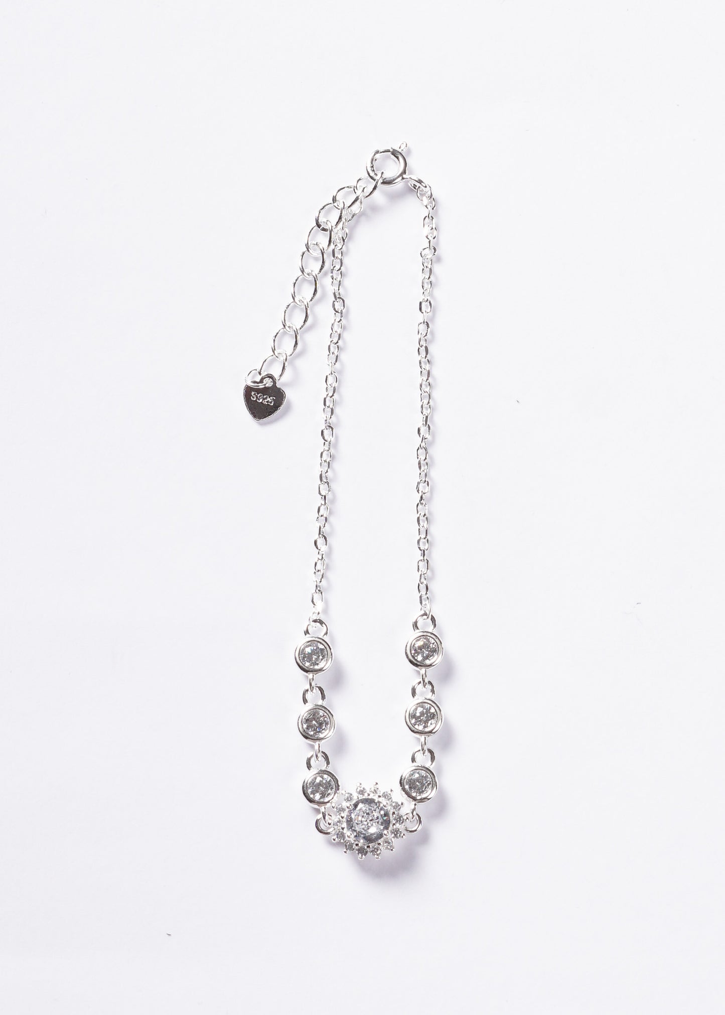 Pulsera forcé Icon Royal zirconia blanca Plata 925