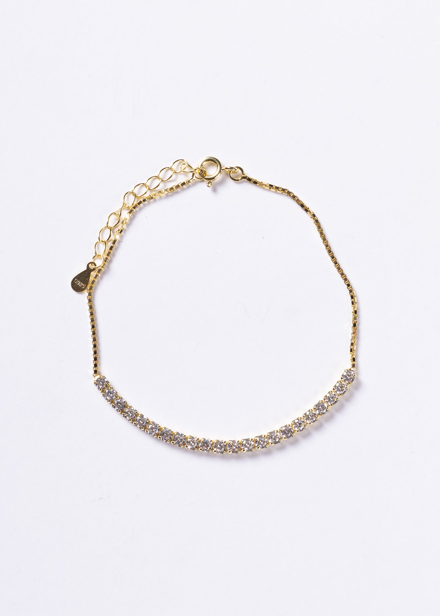 Pulsera veneciana tennis Plata 925 & Baño en oro 18k
