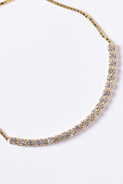 Pulsera veneciana tennis Plata 925 & Baño en oro 18k