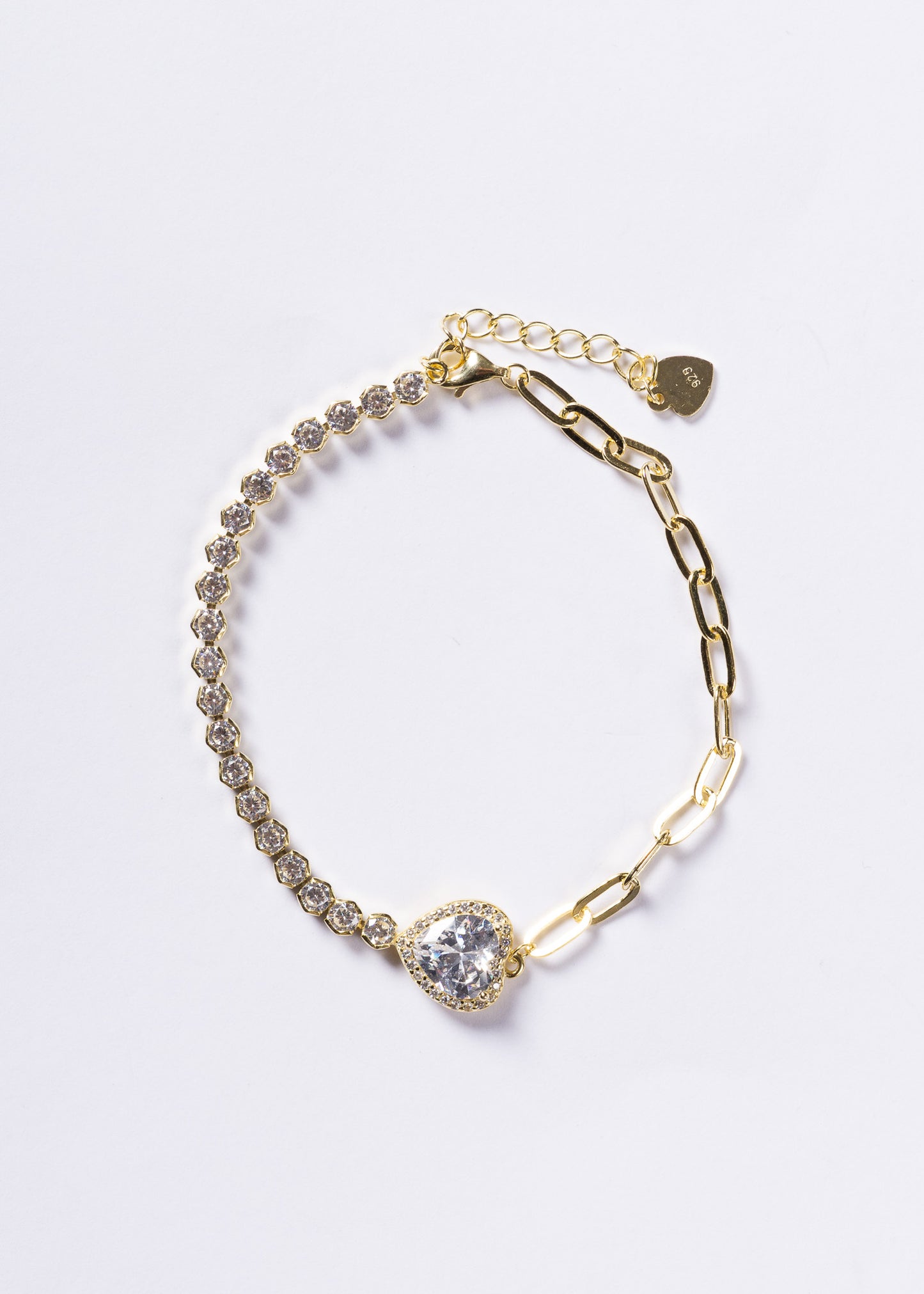 Pulsera Grand Promise zirconias Plata 925 & Baño en oro 18k