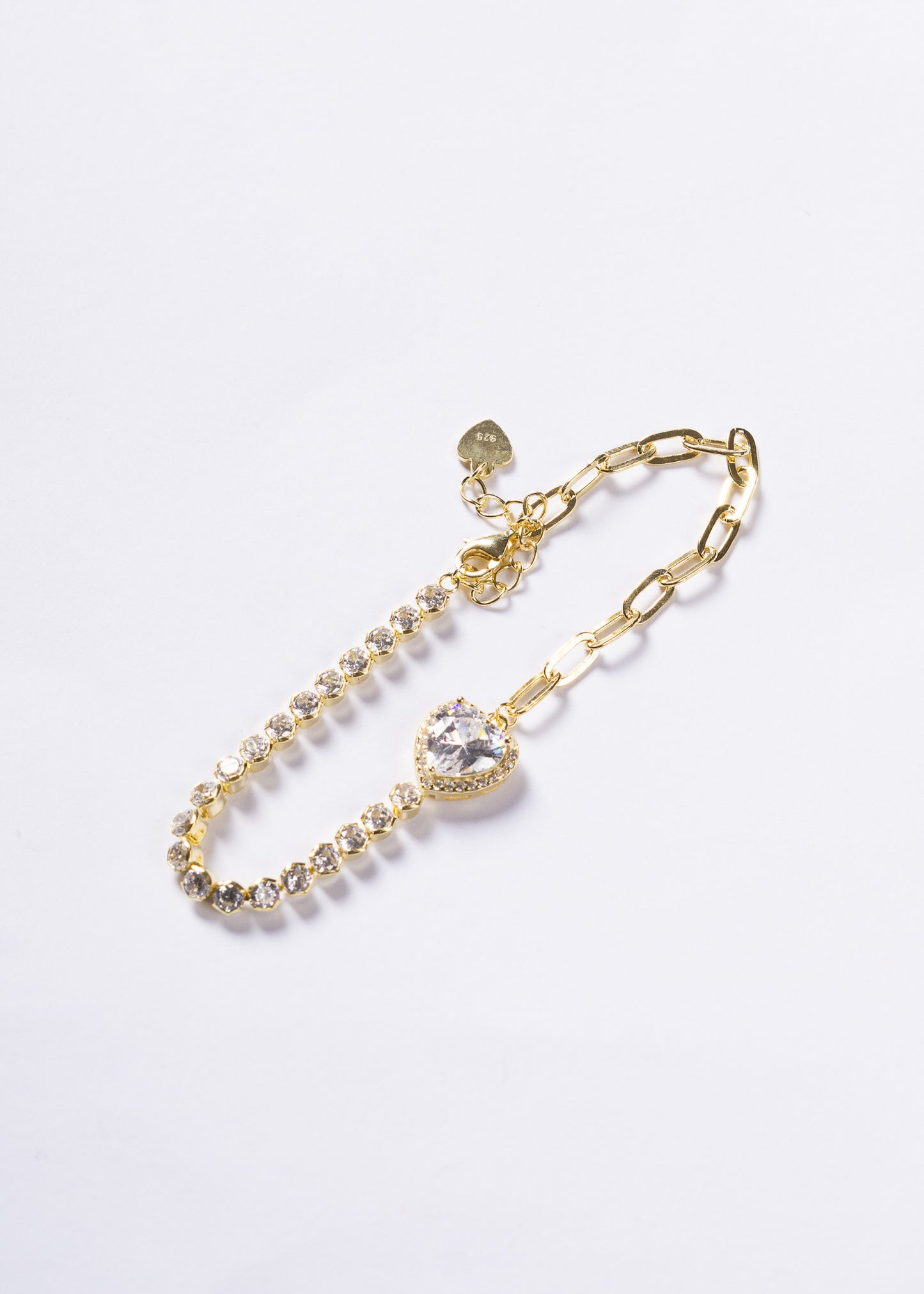 Pulsera Grand Promise zirconias Plata 925 & Baño en oro 18k