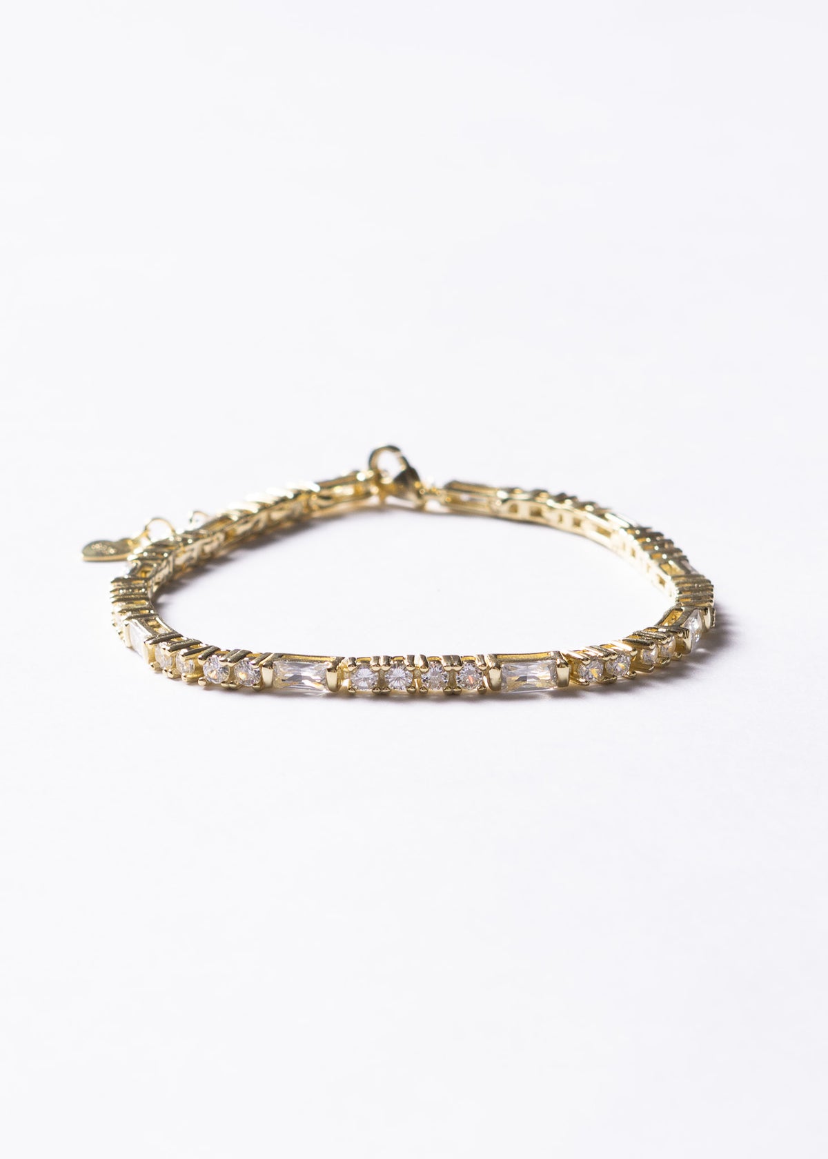 Pulsera Grand Fashion Zirconias Plata 925 & Baño de oro 18k