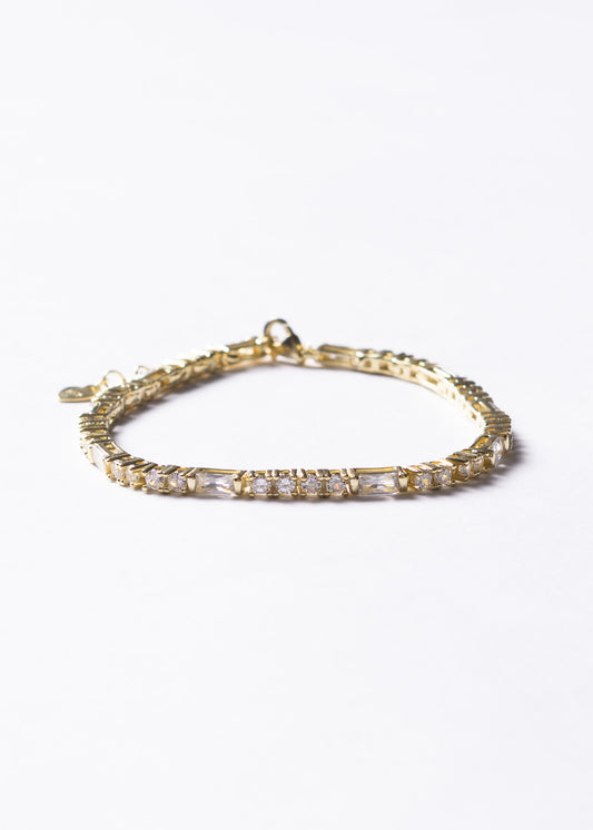 Pulsera Grand Fashion Zirconias Plata 925 & Baño de oro 18k
