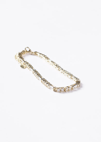 Pulsera Grand Fashion Zirconias Plata 925 & Baño de oro 18k