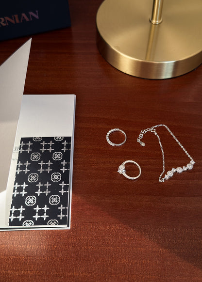 Set Conjunto Diamantado 3 piezas Plata 925 & Zirconias