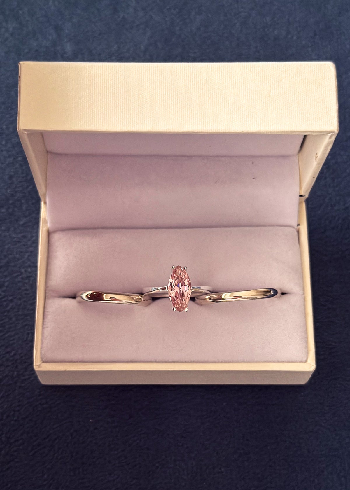 Set Gran Marquesa Rosa + alianzas bombé Plata 925 & Zirconias - Parejas