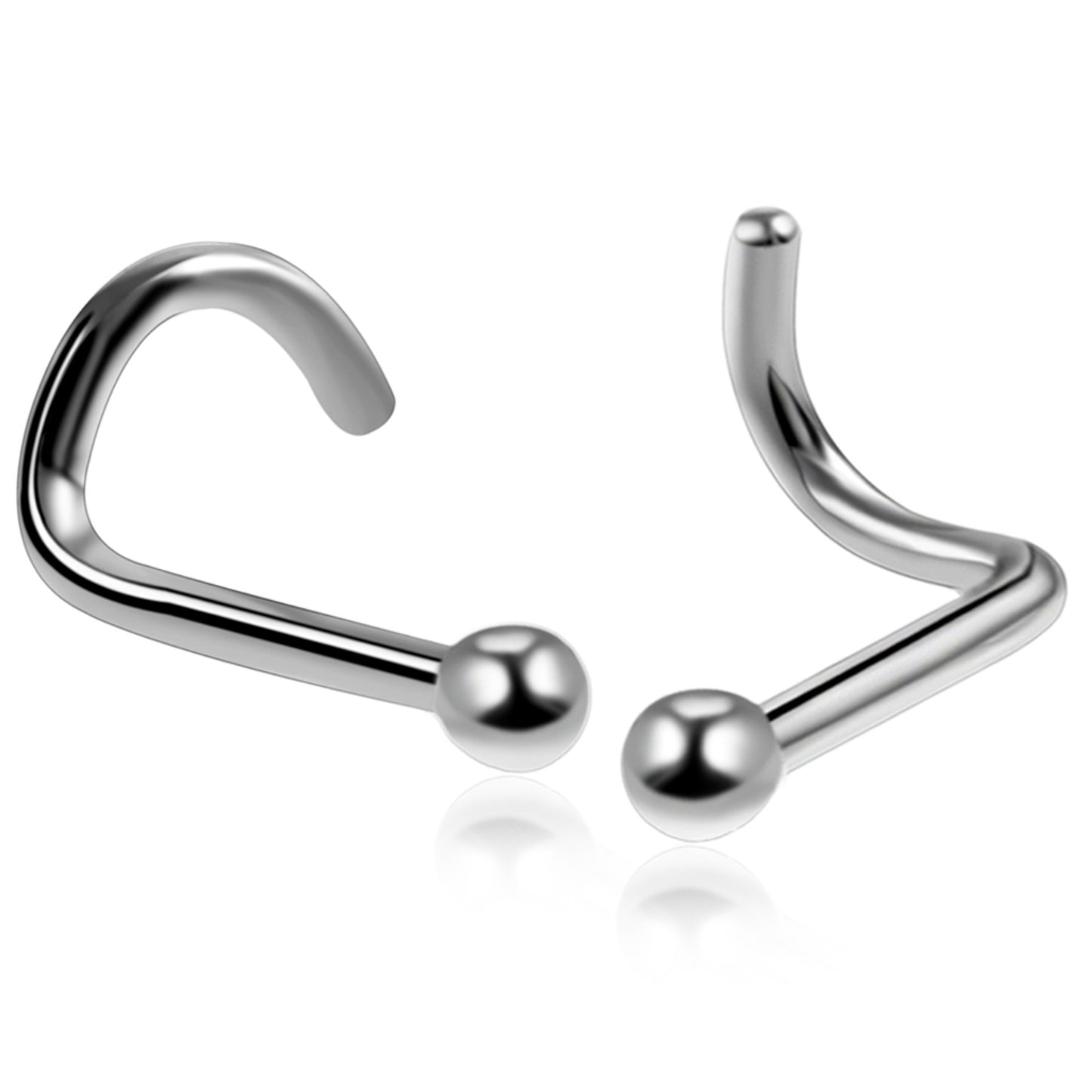 Piercing nostril bolita Titanio - Plateado