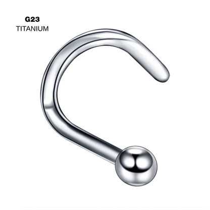 Piercing nostril bolita Titanio - Plateado