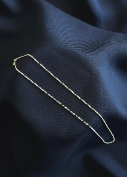 Cadena mini rolo fina plata 925