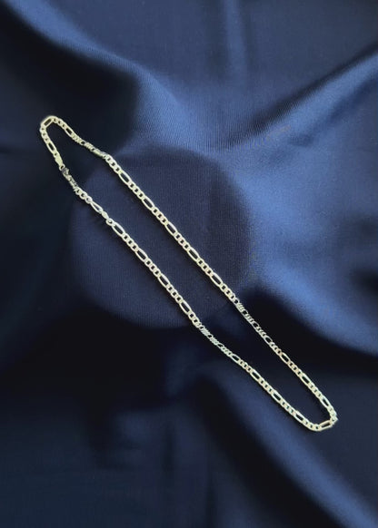 Cadena eslabones cartier gruesa 3 y 1 60cm plata 925