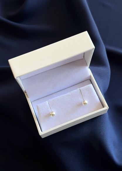 Caravanas esfera 6mm plata 925