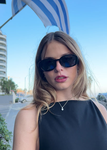 Cadena collar di Majesté zirconias blancas plata 925