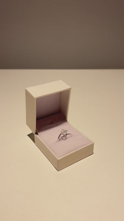 Anillo ajustable avión y luna plata 925