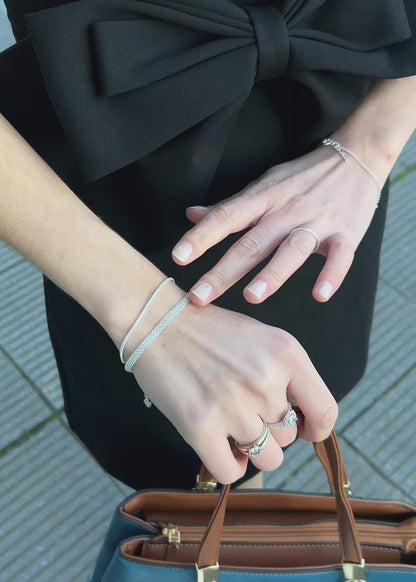 Pulsera forcet diez esferas plata 925