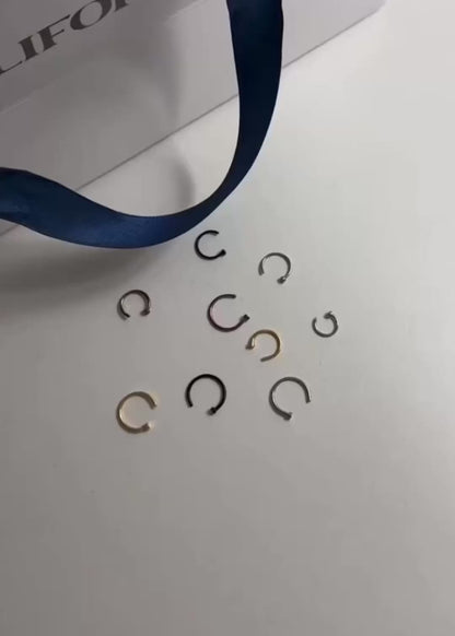 Falso o real piercing básico acero quirúrgico